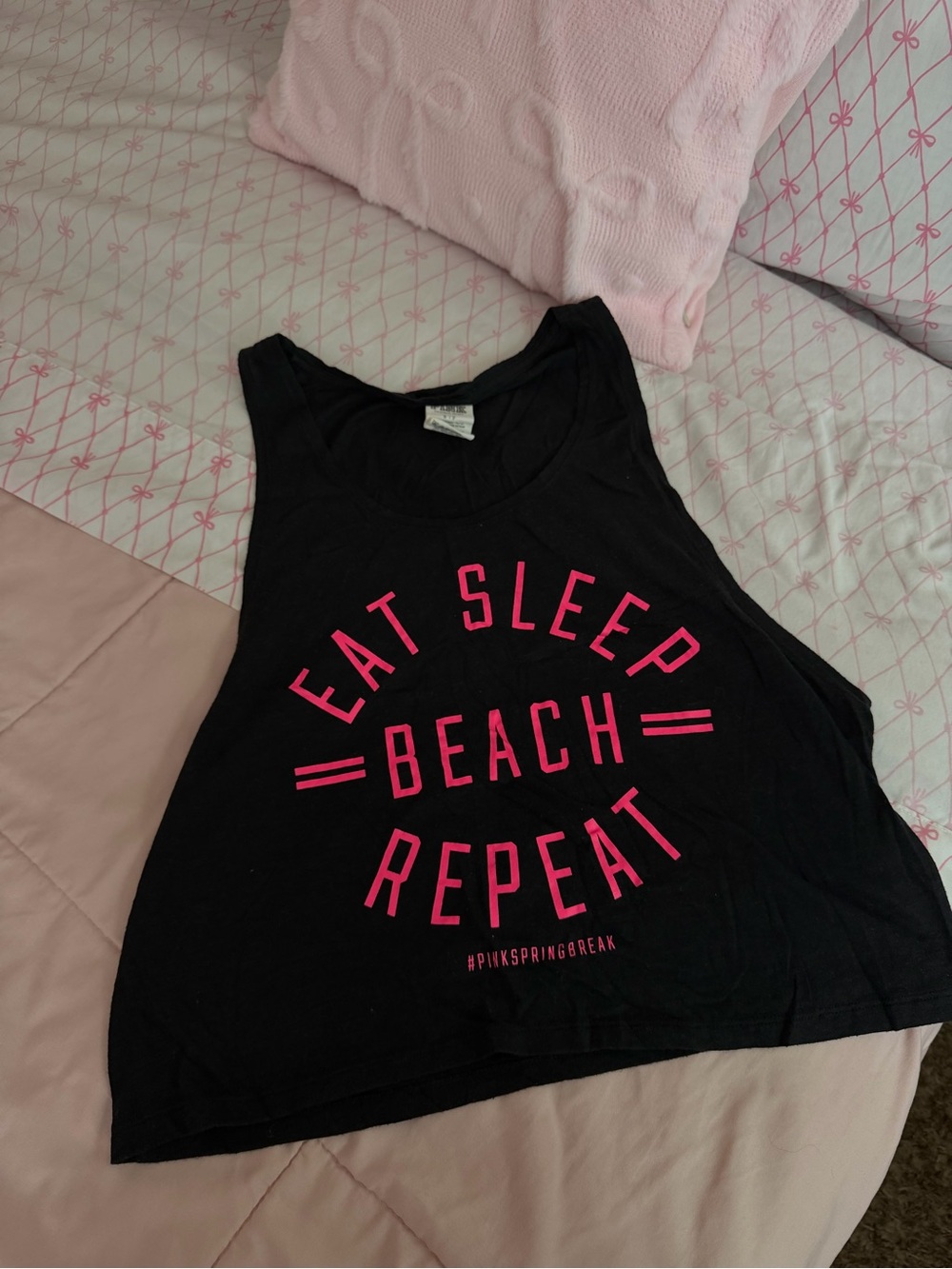 Vs pink spring break tank top